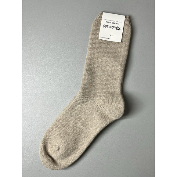 Madewell Accessories - Madewell (Re)sourced Cashmere Trouser Socks Womens One Size Beige Natural Cozy